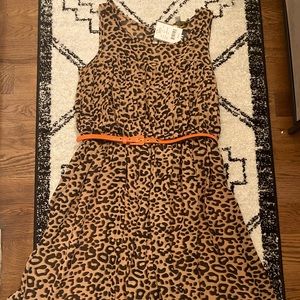 Leopard Print Sleeveless Dress- Sz 10